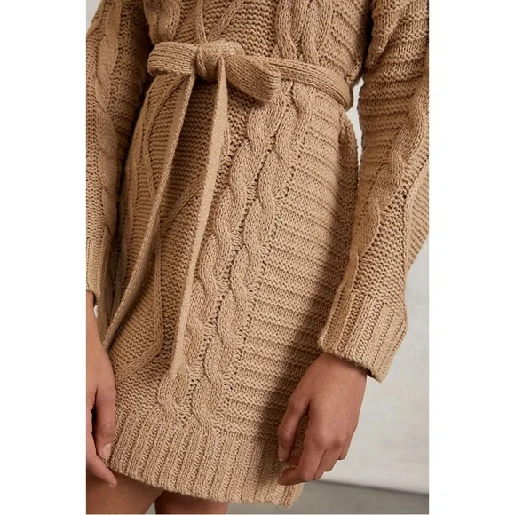 Anthropologie Amadi Leah Cable-Knit Sweater Dress NWT SZ XL - Picture 5 of 16